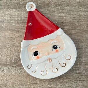 New Johanna Parker Santa Claus Spoon Rest/Trinket Dish, B4
